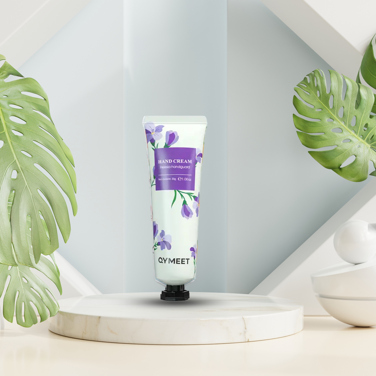 ENVICHARM,s QYMEET FREESIA HAND CREAM